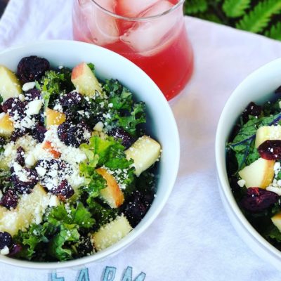 Apple Cranberry Kale Salad